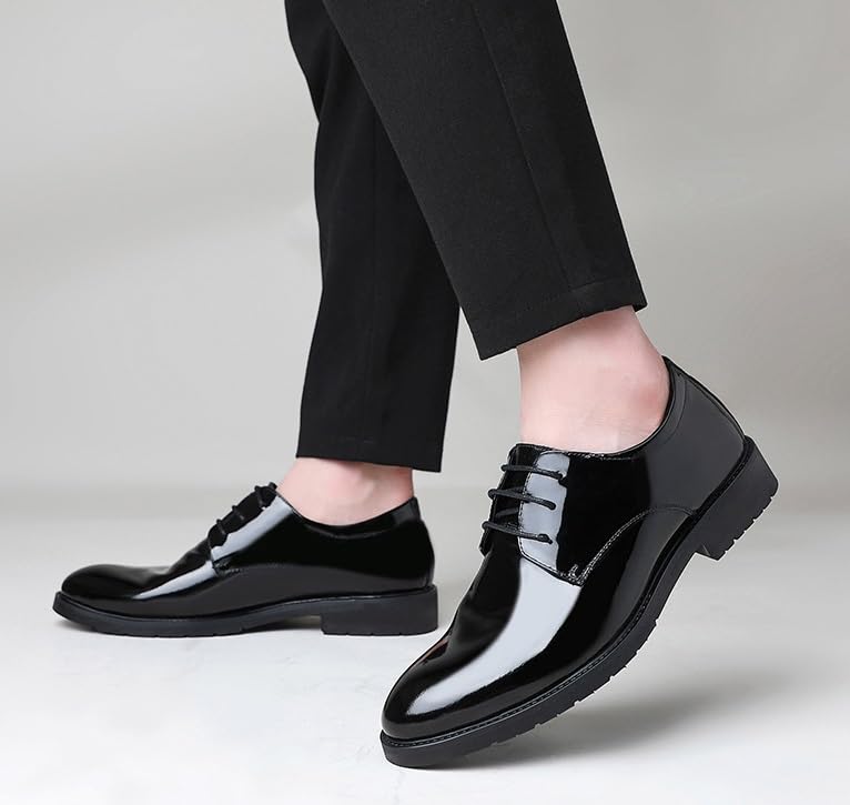 Men's Genuine Leather Lace-Up Oxford Shoes Business Formal Wedding Dress Shoes4