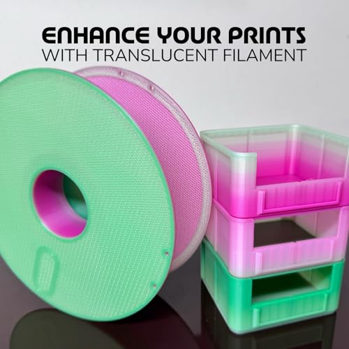 Image of Polymaker Panchroma PLA Filament 1kg, Gradient 3D Printing Filament 1.75mm | Crystal Tourmaline, Neatly Wound PLA for Easy Print & Smooth Feeding. Compatible with Bambu Lab & Most 3D Printers