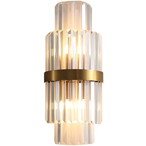 Lámpara de pared interior con tira de cristal de estilo moderno 2