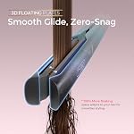 TYMO 2.0 Flat Iron Hair Straightener - Professional Long Ceramic Straightener Hair Iron & Curler for Fast Smooth Styling, fer plat for Women with Hollow Design to Boost Curls, 500M Ions