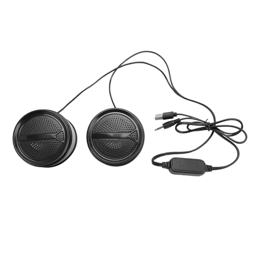 Altavoz de Computadora con Control de Volumen Giratorio, Altavoces de PC con Cable USB para TV Portátil de Escritorio, Conexión de 3,5mm, Sonido Cristalino sin Distorsión (No luminoso) (Luminoso)