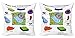 ABAKUHAUS Educativo Set de 2 Fundas para Cojín, Ciencia de la Historieta, con Estampado en Ambos Lados con Cremallera, 60 cm x 60 cm, Multicolor