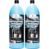 CLENESSO Milchsystemreiniger (2 x 750ml) – Milchschaumreiniger kompatibel mit Jura, Philips, Melitta uvm. – Milchreiniger Kaffeevollautomat für optimale und günstige Reinigung des Milchsystems
