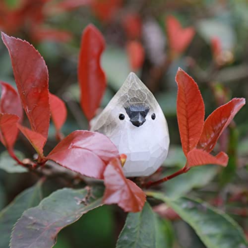 Weausup Handmade Wooden Carved Bird Decor Sculpted Hand-Painted Bird Figurines Small Home Decor Bird Statue Shelf Decor Bff Gifts For Bird Lovers(Tufted Titmouse) #TOP3