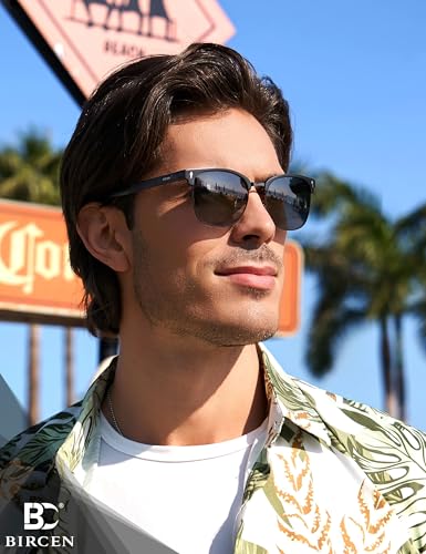 BIRCEN Polarized Sunglasses for Men UV - Protection Classic Shades for Driving Sports Fishing with Al-Mg Metal Frame2