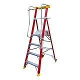 Excel Electricians Fibreglass Podium Step Ladder 4 Tread 2.04m EN131-7