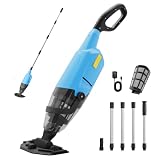Hushlight Pool Vacuum Above Ground Pool – 60min Runtime & 4-Section Aluminum...