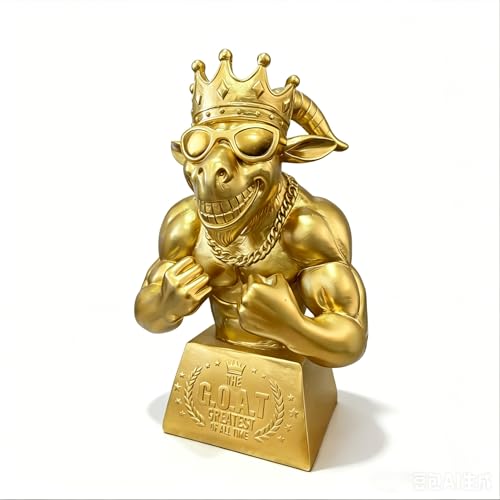 Goat Trophy Funny Trophy for Fantasy Football Champion Office Recognition Office MVP Winner Award for Best Player Greatest of All Time Gifts for Men Friends
