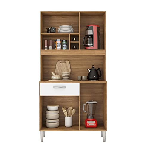 Cozinha Compacta 4 Portas 1 Gaveta Malta Demóbile Amendola Touch/Branco