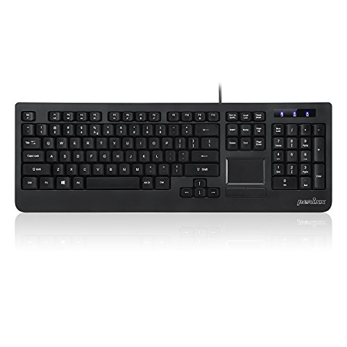 Perixx PERIBOARD-513, Teclado con Touchpad - USB - con cable -