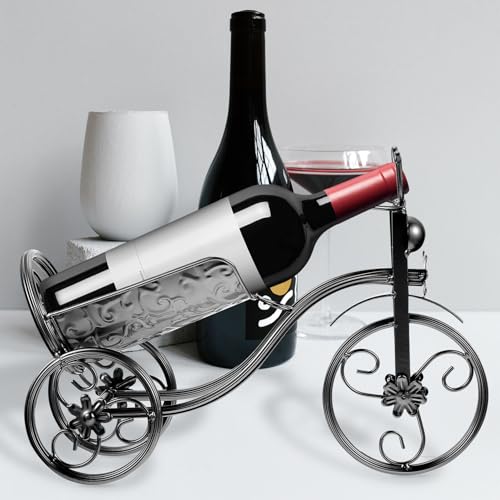 Support à vin en métal gain de place pour cuisine encombrée