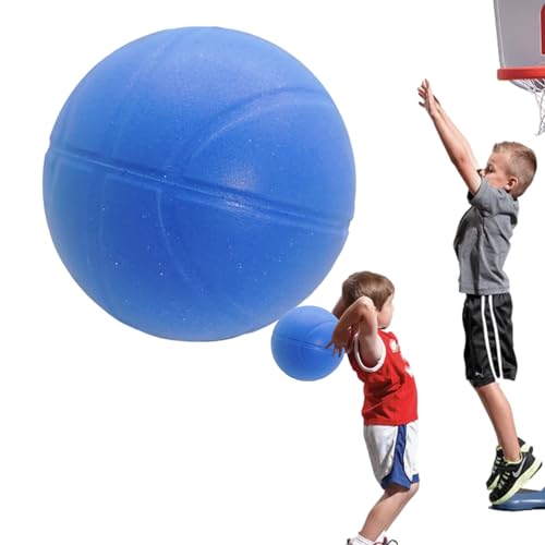 Balón De Baloncesto Silencioso - Poliuretano 9.45x9.45 Pulgadas | Baloncesto Tranquilo | Bola De Espuma De Regate Silencioso De Entrenamiento | Bolas Rebotando Silenciosas De Esponja Alta Den