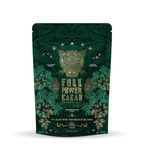 FULL POWER CACAO - Ceremonial Grade Cacao 500g - Premium Raw & Pure Ceremonial Grade Cacao for Heartwarming Rituals & Healing Journeys, As Seen On Dragon's Den - From Local Farmers in Venezuela