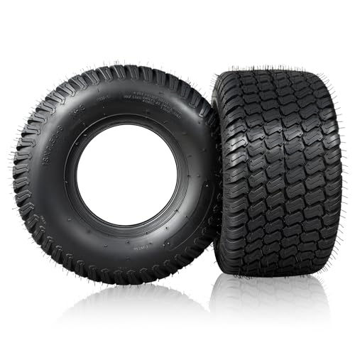PROPARTS Set of 2 18x9.50-8 Lawn Mower Tires 4PR 18x9.5-8 Tractor Turf Golf Cart Tire for Lawn & Garden Mowers 18x9.50x8 Tires Tubeless