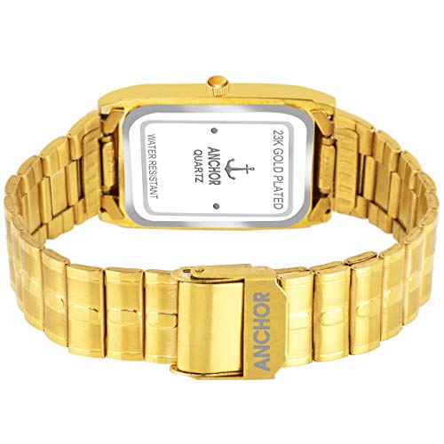 Image of 23.5K Original Gold Plated Stainless Steel Analog Wrist Watch AQ-451