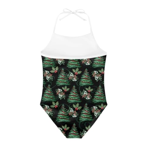 Image of Christmas One-Piece Swimsuits Beach Swimwear Bathing Suit for 3-10 Years Girls
