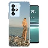 Funda personalizada de TPU suave y delgada compatible con HTC U23 Pro: la funda de TPU suave es lo suficientemente flexible como para instalar y quitar fácilmente, es de 1,5 mm lo suficientemente delgada como para permitirte cargar de forma inalámbrica con la funda puesta, asegurando que tu teléfono permanezca protegido en todo momento