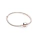 Produktbild AKKi Charms Armband in Rosegold,Edelstahl Perle bettel Beads Bead Silber Original Strass kompatibel mit Pandora Style Rose Gold NEU 19cm