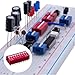 EGSCST 41PCS 10 Values Double Row Red Dip Switch Assortment Kit 1 2 3 4 5 6 7 8 9 10 Position 2.54mm PCB Mountable On Off Slide Type Toggle DIC Breadboard Switches for Circuit Breadboards