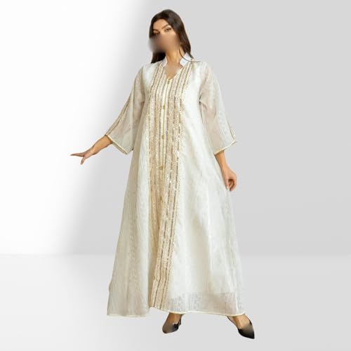 Robe de soirée Dubaï patchwork à paillettes pour fête traditionnelle - 2