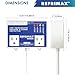Refrimax Electronic Surge Protector for Refrigerators 27 cu. ft. or More, with 2.23ft Cable and Two Outlets