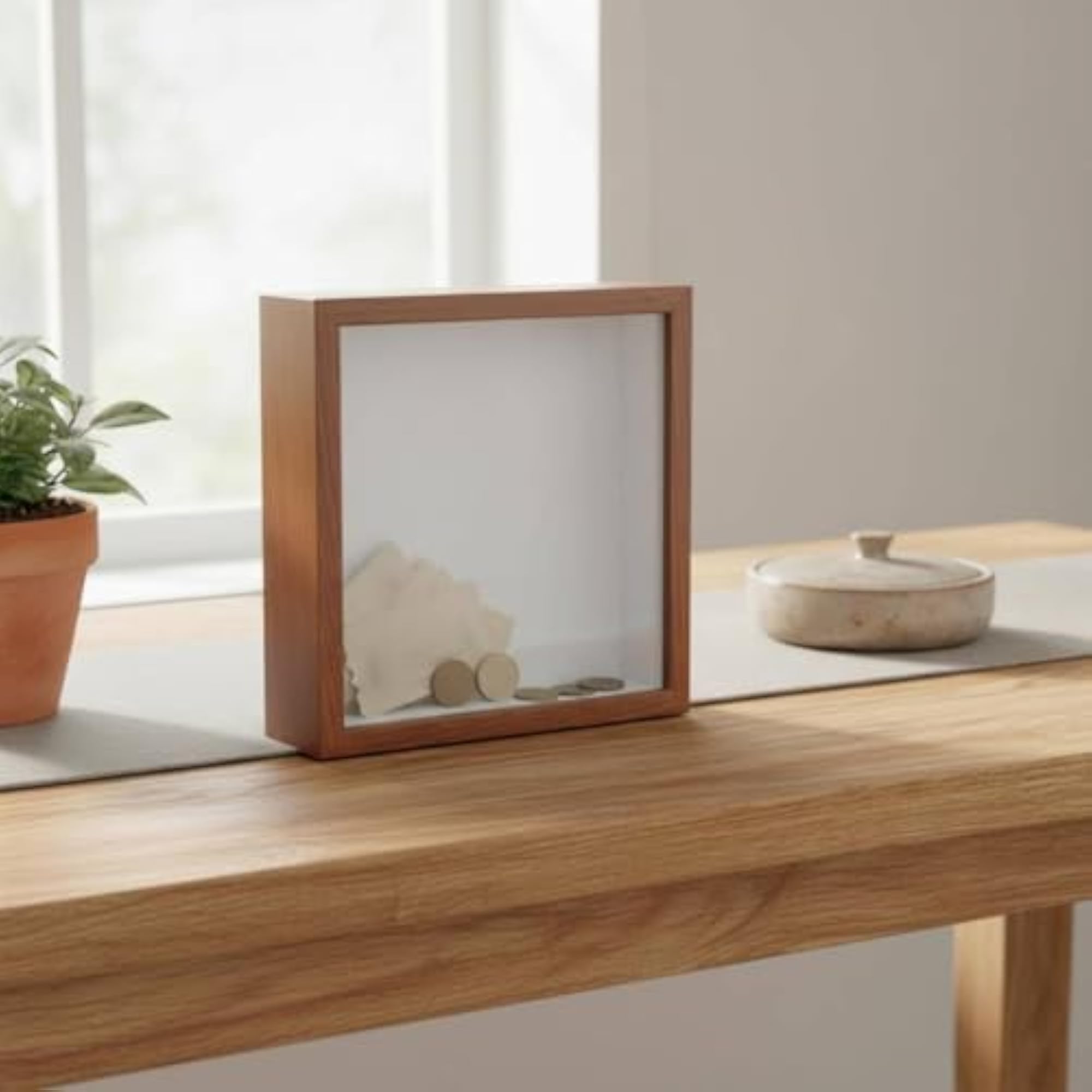 Ticket Display Box Shadow Box Wall Mount Memory Display Case