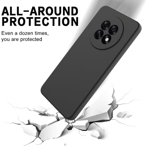Image of Back Cover for Oppo F31 Pro Plus 5G | Full Camera Protection | Premium Liquid Silicon Case | Flexible Bumper Case for Oppo F31 Pro Plus 5G (Black)