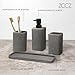 Imagen de ZCCZ Juegos de Accesorios de baño 4 Piezas Gris con Dispensador de jabón
