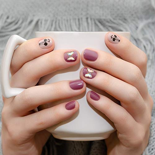 Lurrose 12pcs 3D Schmetterling Nail Art Ornamente Stilvolle Nagel Dekor Maniküre Zubehör – Bild 3
