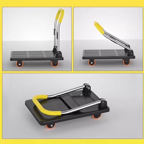Carretilla plegable de plataforma con ruedas silenciosas miniatura 6