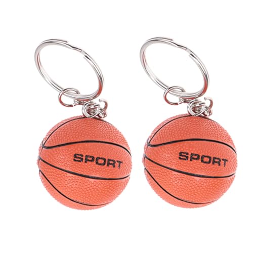 GALPADA 2 piezas Llavero de Baloncesto Mini Colgante Decorativo Creativo Resistente y Ligero Regalo para Fans y Amantes del Balonmano