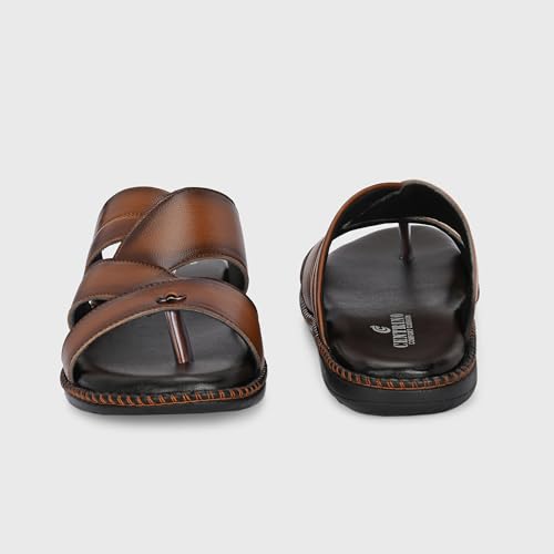 Image of Centrino Sandal for Men | Grip Insole for Stability | Modern slipper Look with Straps | Comfortable Casual look sandal for Men's (9512)