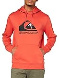 Cordon de serrage rond Quiksilver Square Me Up-Sweat à Capuche pour Homme, Orange (Chili), S