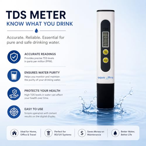 Image of Aquaultra Imperial 9L Water Purifier | TDS Meter & Yearly Replacement Filters | RO+UV | B12-Mineral Water | 7 Stage | LED Alerts (Bundle : TDS + Annual Maintenance Filters)