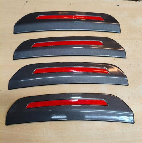Image of AUTOMASH Car Wheel Arch Garnish for Suzuki Fronx 2025 to 2026 Year Onwards All Models O.E Type Fender Chrome Trim - Black & Red (Set of 4 Pcs)