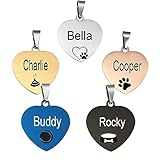 Stainless Steel Pet ID Tags: Custom Engraved Tags for Pets on Both Sides, Bone-Shaped Dog Tag, Personalized Tags for Dogs and Cats, Premium Dog ID Tag