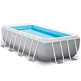 INTEX 'PrismFrame' Pool rechteckig Aufstellpool Komplettset (400 x 200 x...