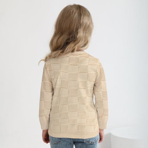 viworld toddler girl knit sweater blouse pullover warm crewneck long sleeve tops for toddler boy fall winter clothes