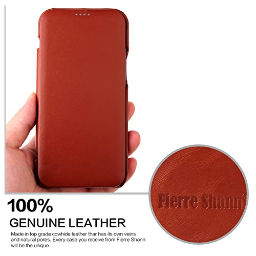 Étui iPhone 15 coque cuir véritable anti-rayure mince et robuste
