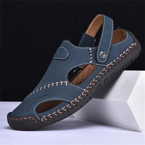 Handmade Summer Sandals Men Breathable Leather Shoes Man Outdoor Men Sandals2