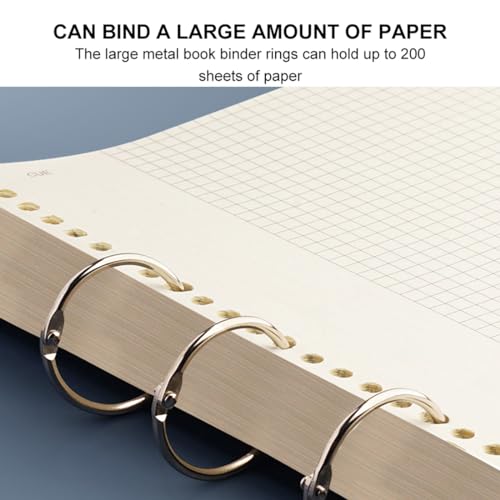 Anéis de fichário de folhas soltas anéis de papel anéis de papel anéis articulados banhados a metal