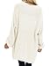 Maroway Women's Open Front Cardigan Soft Lightweight Sweater Coat Off-White