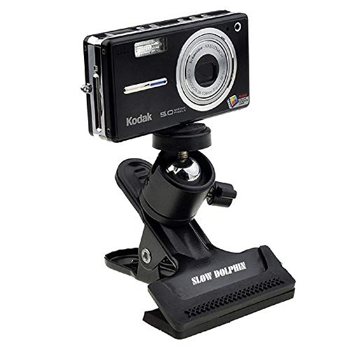 Slow Dolphin Tripod Clip Clamp Mount Flash Reflector Holder For Studio Backdrop Camera With 360 Swivel Tripod Mini Ball Head Standard 1/4" Screw,Slr, Digital Slr, Video Came(2Pack) #TOP4