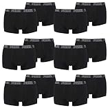 PUMA 12 er Pack Short Boxer Boxershorts Men Pant Unterwäsche kurz 100000884, Farbe:001 - Black, Bekleidungsgröße:XL