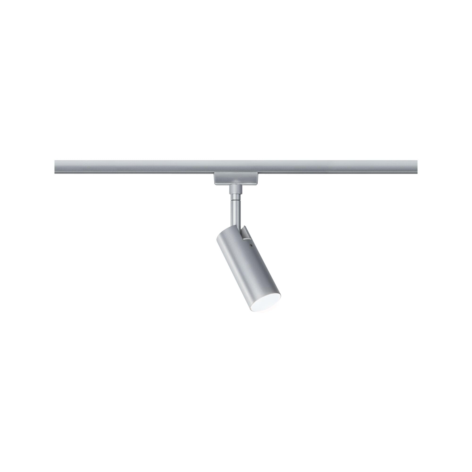 Paulmann 96800 URail Spot sur rail LED Tubo Spot simple 234 lm 4,5 W 4000 K 230 V chrome mat Système de rail URail