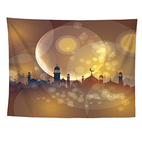 ZGQQQ Tapiz Pared Colgante Árabe Islam Hogar Decoración De La Mesa De...