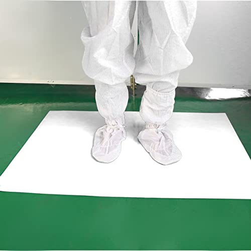 Wodeleap Sticky Mats For Cleanrooms Shoes Construction Adhesive Tacky Mat Capture Dirt Dust Mat,Sticky Mat For Hospital Labs Fabs Warehouse Offices (Pack Of 4 Pads,30 Sheets Per Pad）18" * 24" White #TOP4