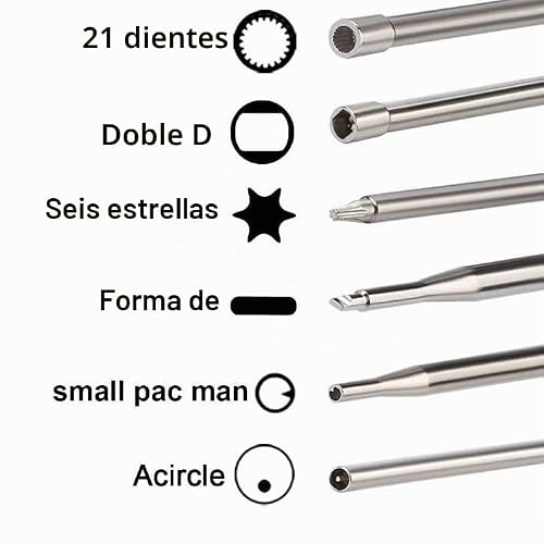 Miniatura 8 de Hippotech Paquete De 12 Herramientas De Ajuste De Carburador Con Destornilladores Circulares Para Motor Pequeño De 2 Ciclos Para Husqvarna Para Sthil Para Motosierra Echo Trimmer