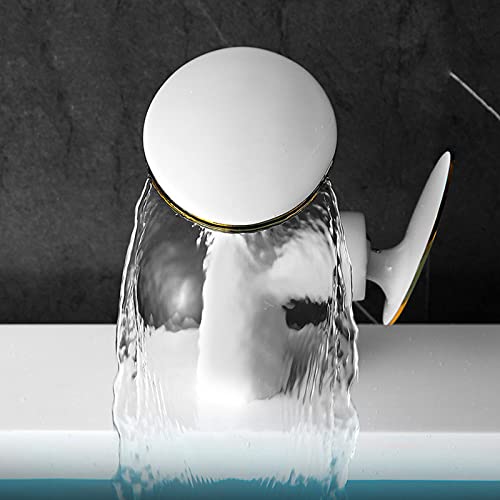 Robinet cascade salle de bain mitigeur noir mat pour vasque moderne