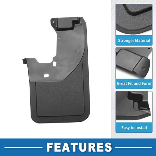 Image of Mud Flap Splash Guard with Mount Accessories Rear Side Mud Guard for Ford Bronco 2021-2024 (Set of 2)